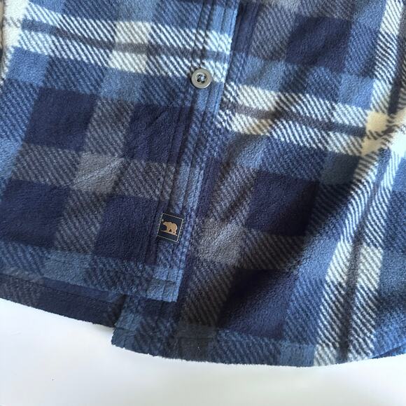 Freedom Foundry Men's Flannel Fleece Button-Up Blue - Picture 2 of 6